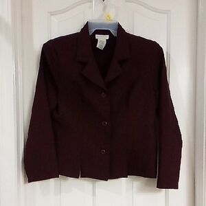 White Stag Women's Blazer in Rich Burgundy